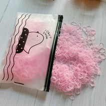 2000 개 가방 작은 투명 헤어밴드 아기 Balck 탄성 헤어 머리끈 미니 헤어고무줄 곱창밴드 세트 머리밴드, color 16