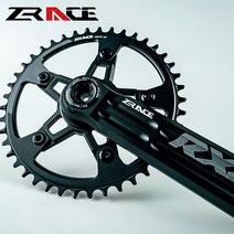 가성비 자전거 로드 바이크 크랭크 세트 하단 브래킷이 있는 단일 스프로킷 44T 체인링, 175mm+38T+BSA