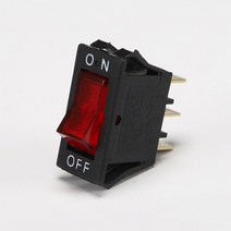 사각 락커스위치 12A DJO-L 적색 ON OFF 가구 조명 매입 DIY 로커스위치