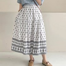 아네이스 에스닉패턴 롱스커트