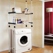 프라임행거 세탁기 김치냉장고 겸용 2단 조절 선반, 아이보리