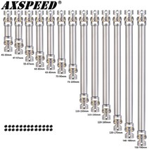 AXSPEED-금속 드라이브 샤프트 조인트 1/14 타미야 트럭 RC 트레일러 트랙터 모델 자동차 업그레이드 액세, 05 70-90mm