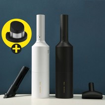 SHUNZAO 차량용 무선 청소기 차량 가정용 겸용 7000pa 12000pa 흡입력 (화이트 Z1 블랙 PRO) 핸디청소기, 화이트 브러쉬 버전+리필필터 1개