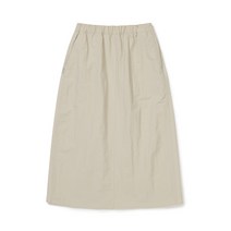 [국내매장판] 스노우피크 캠플 여성 플레어 롱스커트 Beige S24SWCSK11BG