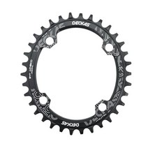 Deckas oval chainring 104bcd for shimano mtb bike Bicycle chain ring 32t 34 36 38t ultralight tooth, 42톤, 검은 색
