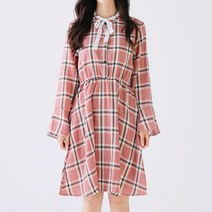 여성 카라 프릴 소매 차이나 원피스 데일리 패션 웨어