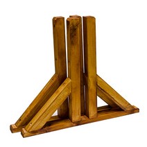 아이베란다 원목파티션 내외부용 래티스 지지대, 오크, 내외부용_요자 모양(대) (2개1SET)