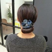 아리야 올림머리하기 편리한 플라워 장식 와이어