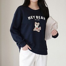 올리비에스클로젯 헤이 베어 맨투맨 티셔츠 O2302TS038A