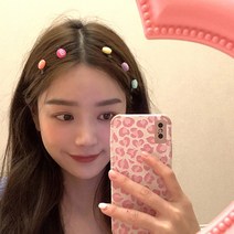 귀여운 초콜릿 모양 컬러풀 미니 포인트핀 헤어핀 (10set)