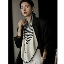 능직 견직물 크다스카프 여성머플러 숄 90*90