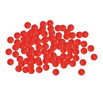 100 조각 낚시 표시기 볼 낚시 낚시찌 낚시 태클 야외 부력 공, 레드 6.0mm, 다중, 에바