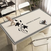 가죽 식탁매트 식탁 테이블 책상 보호필름 유리대용 가죽 방수 식탁매트, 80x140cm, G