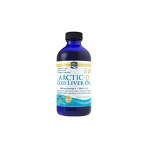 Nordic Naturals 노르딕 내추럴스 아틱 비타민 D 코드리버 오일 1060 mg DHA 510/EPA 340 + 1000 IU D3 레몬맛 237 ml