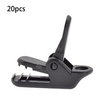 타프클립 어닝 핀 고강도 20x 캠핑 텐트 클램프 캐노피 버클 천막 홀더 캐러밴 캐노피 용 방수포 클립 보트 커버 자동차 커버 타포린 윈드 로프, 없음