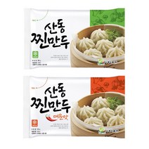 [푸드멍] 나래식품 산동만두 산동 찐 만두 6구 180g X 20개, 산동만두 순한맛 10개 + 산동만두 매운맛 10개