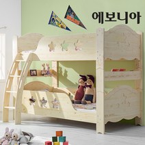 에보니아 앤디 분리형 원목 이층침대 (매트제외/착불배송), 내추럴
