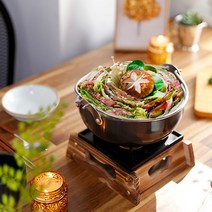 식당 업소 영업용 어묵탕 오뎅탕 버섯전골 나베 전골냄비 경질 샤브샤브냄비, 검정, 경질 샤브샤브냄비 190(소)