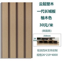 PVC 래티스 울타리 야외 담장 펜스 테라스 가림박 파티션 옥상 라틱스, B 티크 (1m기준 가격)