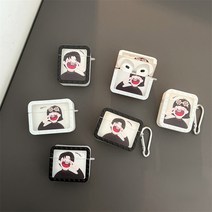 에어팟 3 2 1 프로 큐트 보이 걸 미키쥐 젤리 케이스, 1-2세대 map1357 블랙마우스, 1개