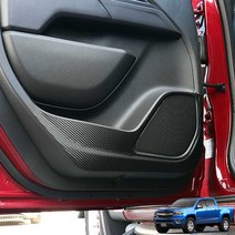 쉐보레 콜로라도 도어커버 자동차 문가드 신발자국방지 보호 실내 인테리어 몰딩 튜닝 용품, 콜로라도 도어커버-펠트 스티커