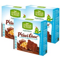 Le Moulin du Pivert 르 물랑 드 피베르 밀크 초콜릿 쿠키 비스킷 팜유프리 125g 3팩, 3개