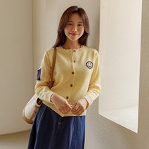 비덴 스마일 포켓 가디건