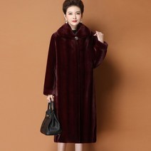 모피코트 밍크 자켓 명품 폭스 퍼 코트 인조 케이프 통관 밍크 밍크 모피 여성용 밍크 벨벳 코트 플러스 사이즈 엄마 롱 후드 밍크 모피 코트