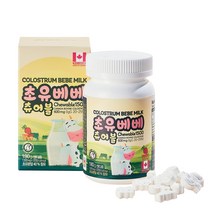 ﻿초유단백질 초유 츄어블 1500mg x 120정 초유베베, 1통, 초유베베 초유 츄어블 180g