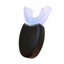 마우스피스칫솔 u자형 칫솔 자동 양치 섬세한 자동 칫솔 긴 대기 u형 IPX7 방수 블루 라이트 화이트닝, 10 Black 8Y 15Years