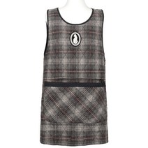 디앤아이 여성 원피스형 따뜻한 기모 누빔코튼앞치마 김장앞치마 김장용앞치마 식당앞치마 기모앞치마, 블랙