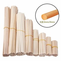 지름0.3cm-0.4cm 목봉 나무막대 우드봉 diy마크라메재료, 0.4cm, 30cm 15개
