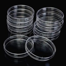 실험실 소모품 플라스틱 멸균 페트리 접시 55x15mm 뚜껑 포함 박테리아 배양 실험실 생물 과학 학용품, 한개옵션1, 한개옵션0