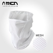 MCN K매쉬마스크 화이트 냉감 자전거마스크, one color free