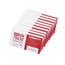 단면 아크릴 가격표 이름표 홀더 7x3cm 10개 안내꽂이 스탠드 명찰 네임텍
