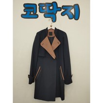 여02245 오조크정품 배색춘추코트 중고구제 코딱지구제