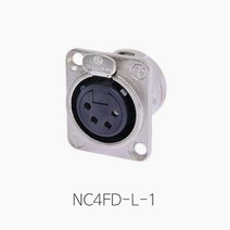 [뉴트릭] NC4FD-L-1 판넬용 4핀 XLR 커넥터(암)
