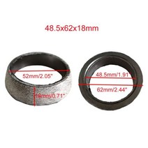 자동차 머플러 배기 파이프 흑연 가스켓 씰 링 직경 35mm75mm 테일 플랜지 도넛 1 개, 1pcs 48.5x62x18mm, 1pcs 48.5x62x18mm
