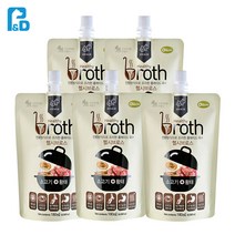 강아지 홈메이드 황태육수 소고기 180ml / 아픈강아지 노령견 새끼 강아지에게 좋은 영양식 스프, 5개