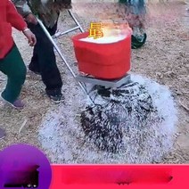 수레형 염화칼슘 분사기 제설살포기 뿌리는기계 비료, 흰색 나일론 휠