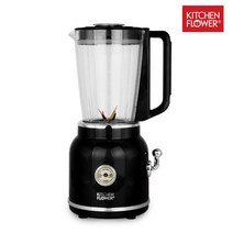 키친플라워 믹서기 KEM-RT115WS 레트로 대용량 1.5L, KEM-0150NK(블랙)