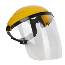 작업 얼굴보호 투명안경 벌초 보안면 헬멧 실험실 안면 가드 페이스 쉴드, 투명, 1개