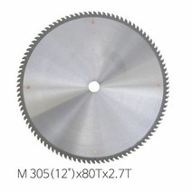 삼원초경 금속용 팁쏘 톱날 12inx80Tx2.7T, 단품