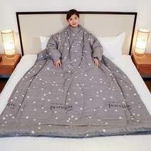 온열침낭 항온 침낭 성인 두꺼운방한 타입학생 브레이크타임 이불겸용 발차기방지이불 매직기기, C01-120150여름얇은스타일 일체, T14-연장자 별가득한하늘 털갈이