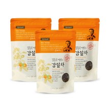 [쌍계명차 본사공식] 파우치 김동곤명인의 감잎차 30g X 3개입 100% 국산감잎