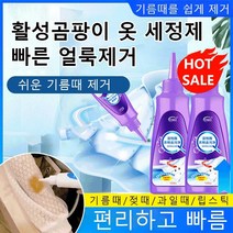 활성곰팡이 의류 얼룩제거제 옷 세정제 만능 빨래 세제, 2, 120ml