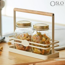 오슬로 양념통정리대/양념통선반 화이트