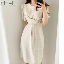 드넬 린넨뮤즈랩원피스DWO22294A