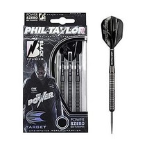 Target Darts 대상 다트 필 테일러 파워 8제로 티타늄 스틸 팁, 21G Target Darts