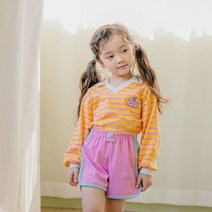 슈슈샤샤KC 베어카라티 유아동복 아동복 상의 봄 티셔츠